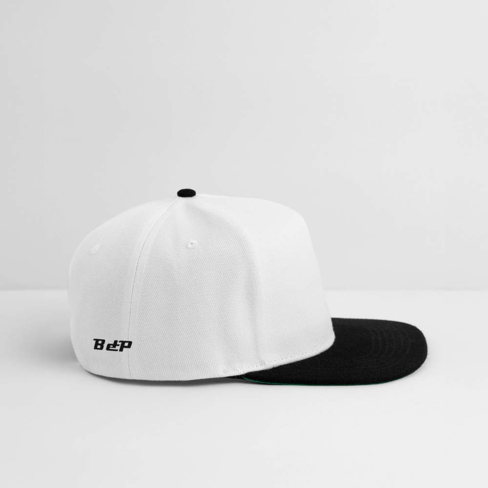 Snapback Cap - blanc/noir