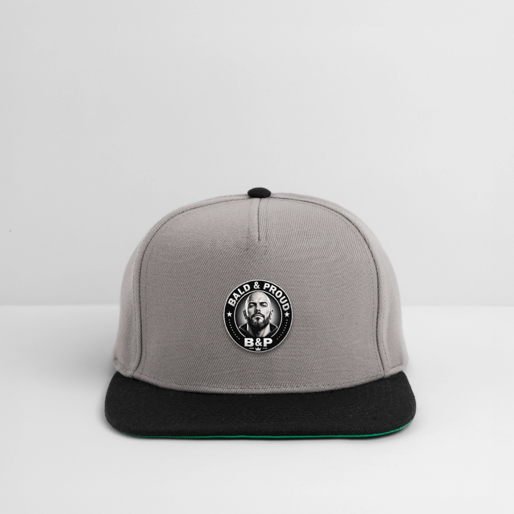Snapback Cap - gris graphite/noir
