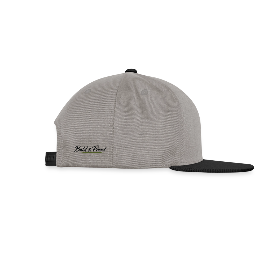 Snapback Cap - gris graphite/noir