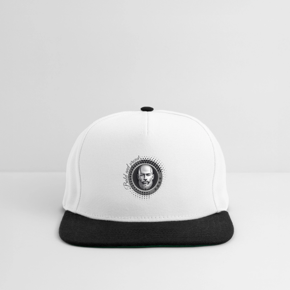Snapback Cap - blanc/noir