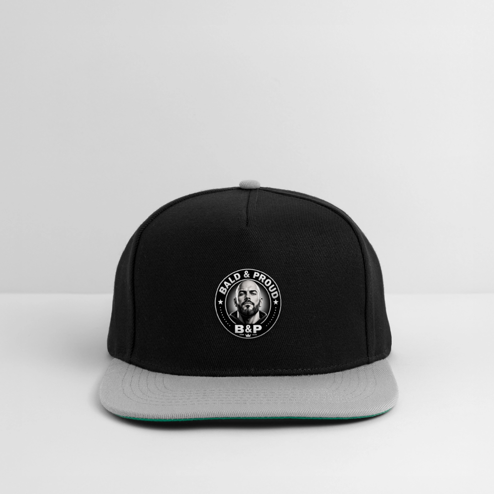 Snapback Cap - noir/gris