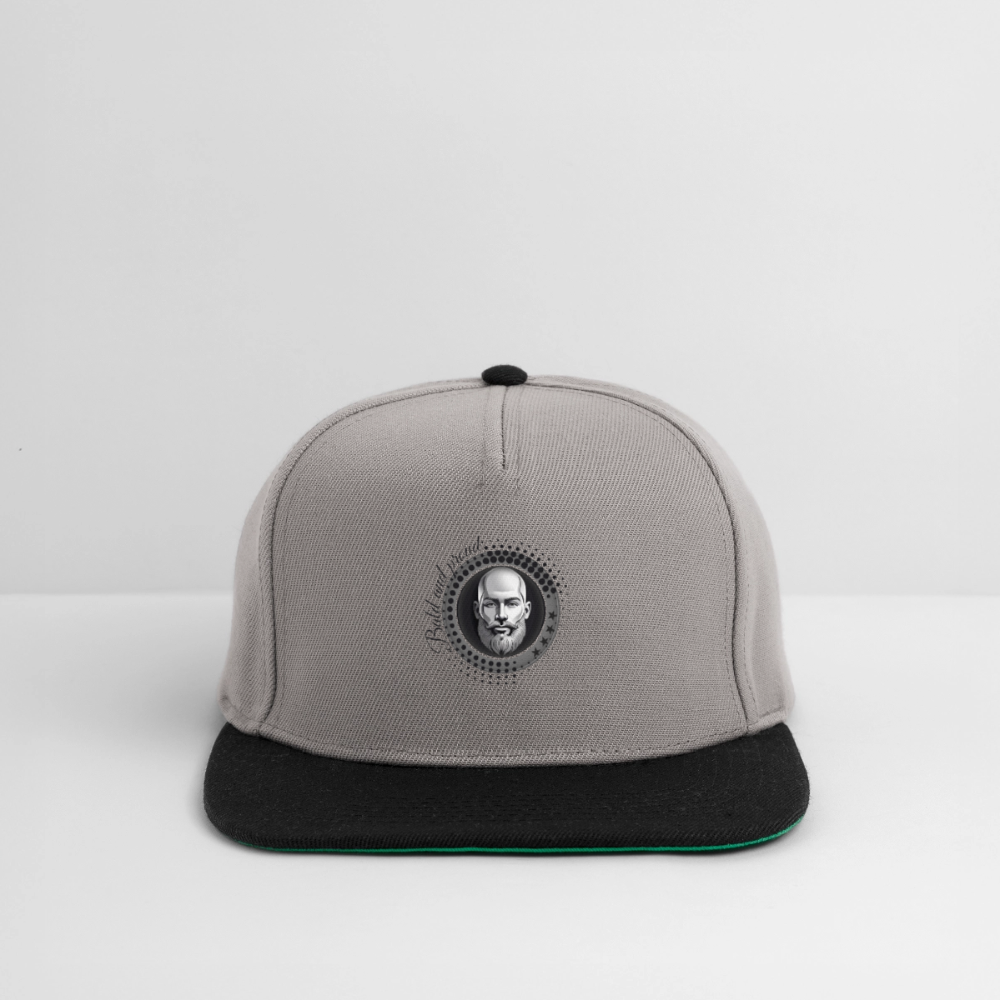 Snapback Cap - gris graphite/noir
