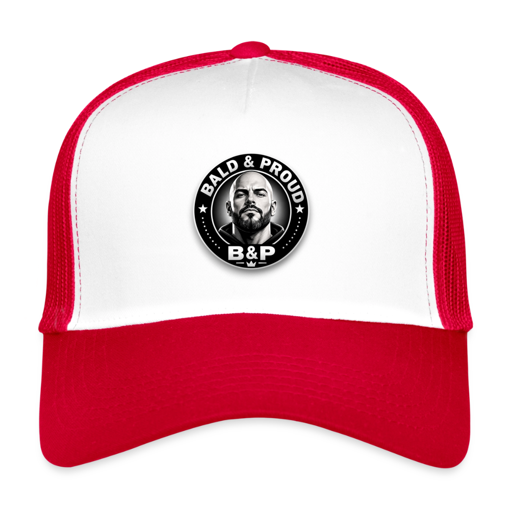 Trucker Cap - blanc/rouge