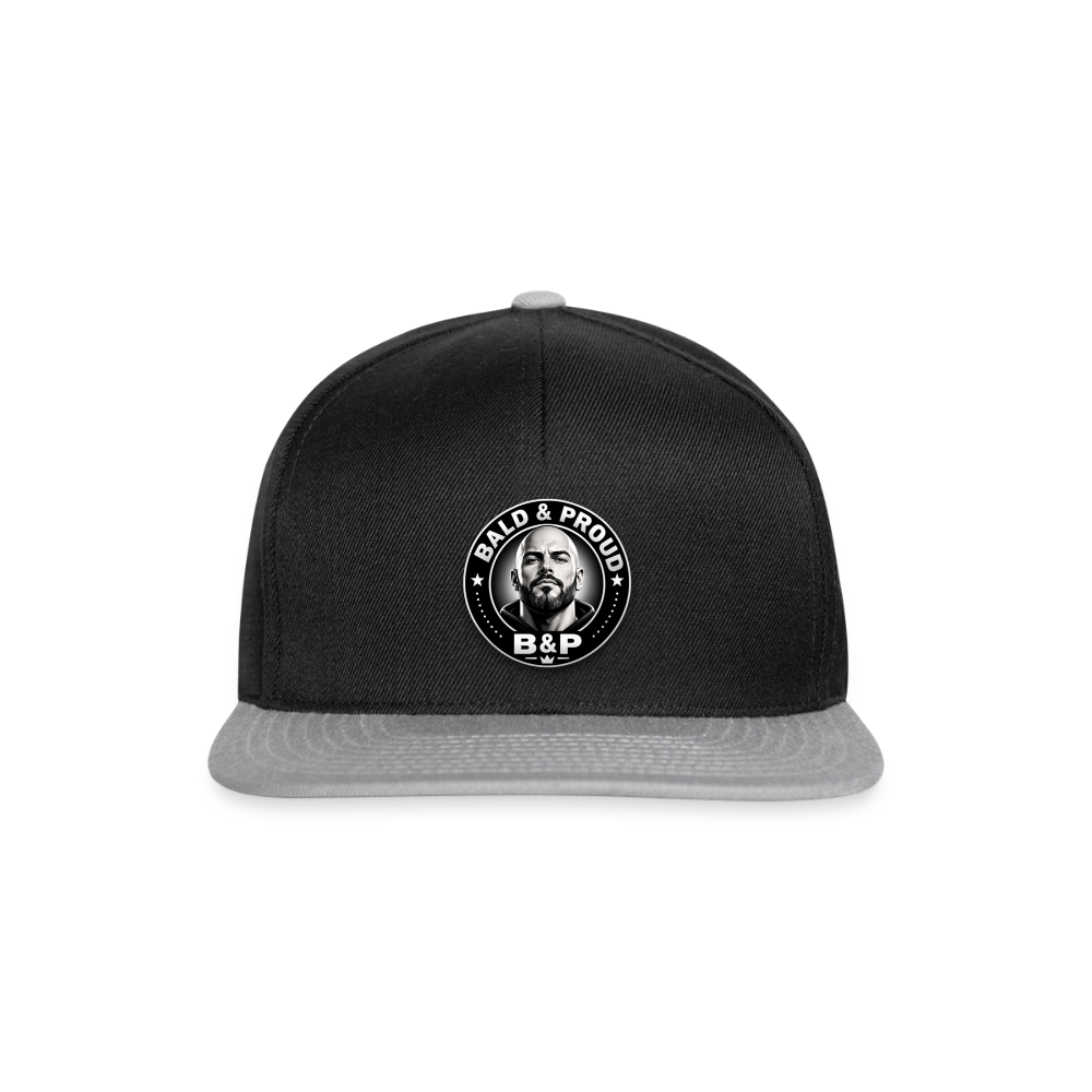 Snapback Cap - noir/gris