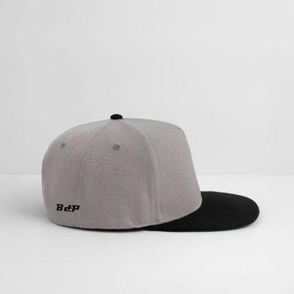 Snapback Cap - gris graphite/noir