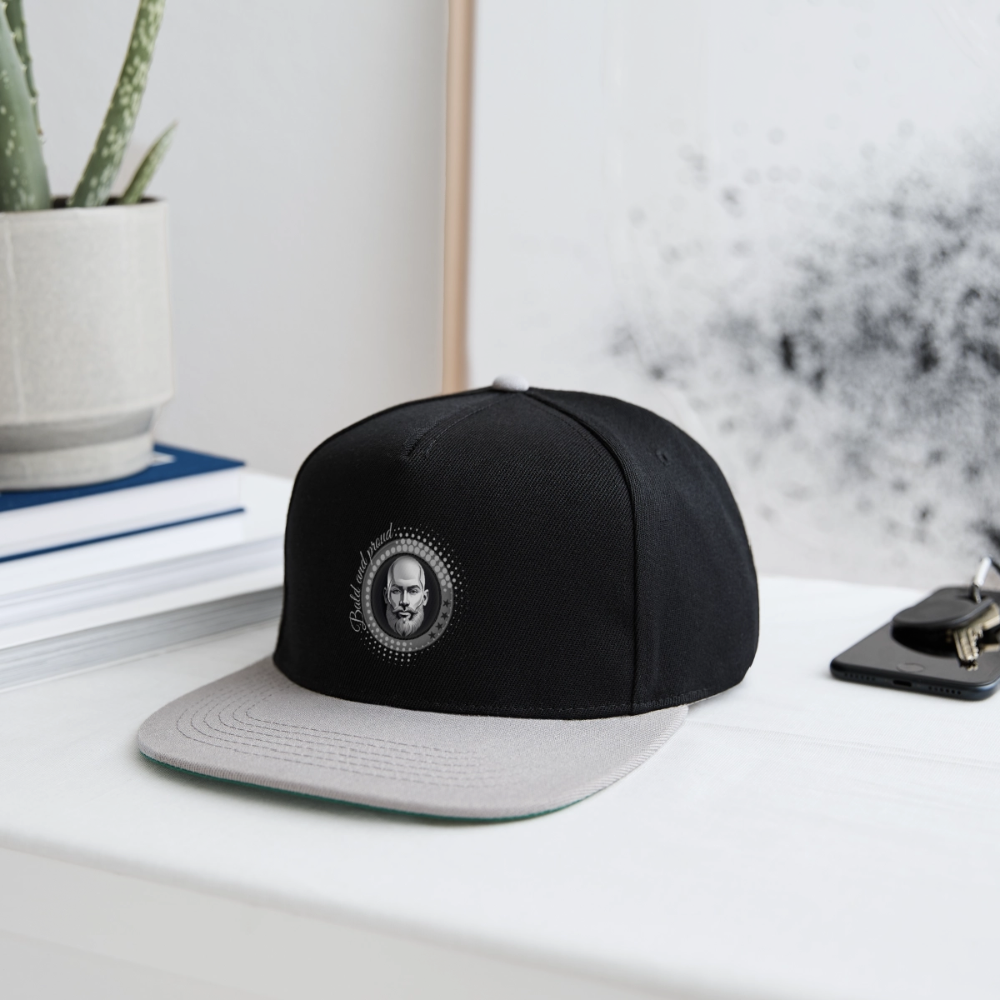 Snapback Cap - noir/gris