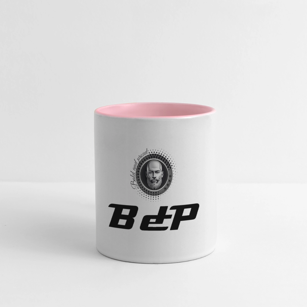 Mug panoramique contrasté et blanc - blanc/rose