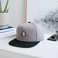 Snapback Cap - gris graphite/noir