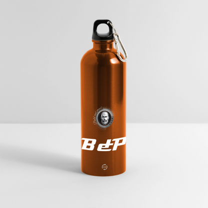 Gourde en inox avec mousqueton 750 ml - orange