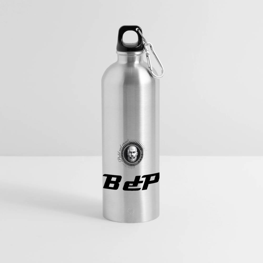 Gourde en inox avec mousqueton 750 ml - argent clair