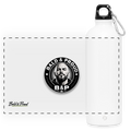 Gourde en inox avec mousqueton 750 ml - blanc