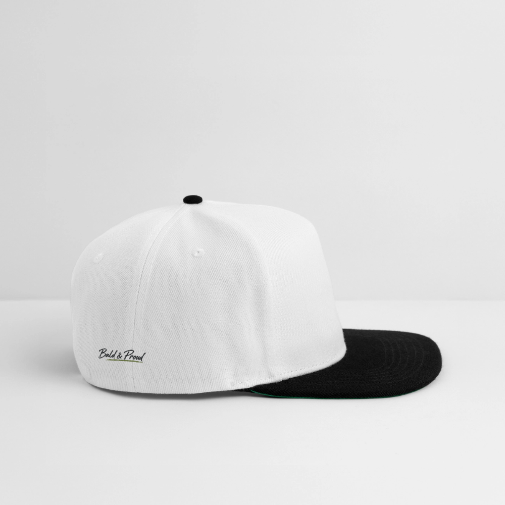 Snapback Cap - blanc/noir