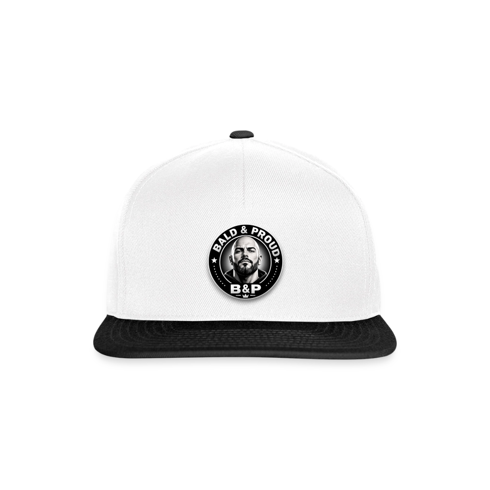 Snapback Cap - blanc/noir