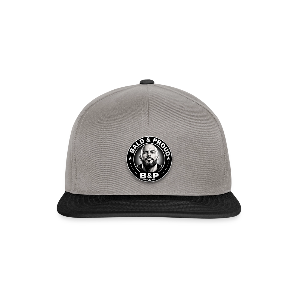 Snapback Cap - gris graphite/noir
