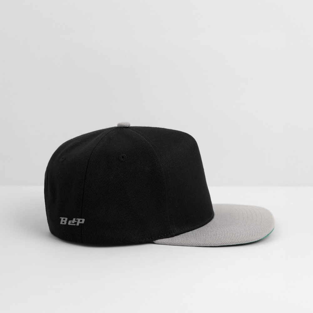 Snapback Cap - noir/gris