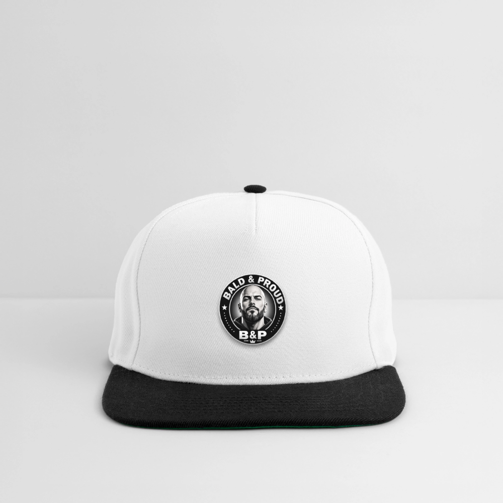Snapback Cap - blanc/noir